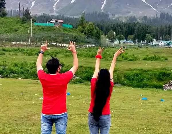 Mountain valley scenery in Sonamarg, Kashmir