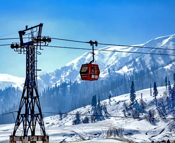 Gulmarg meadow and mountains